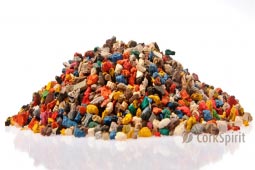 Multicolor Cork Grain Cork Powder Cork Dust Cork Granules