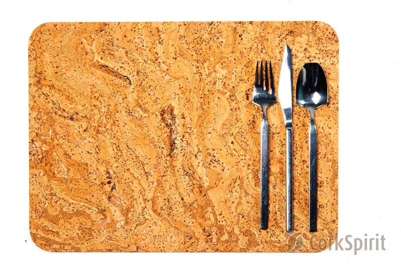 Cork Table Mats / Cork Placemats Natural Marble - Pack of 4