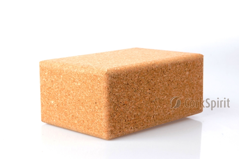 Natural Cork Yoga Block Brick - Large