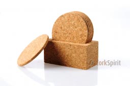 Round Cork Coasters - Pack of 6