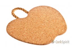 Cork Trivet with Rope / Hot Pot Stands / Tablemats - Apple