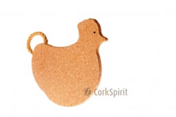 Cork Trivet with Rope / Hot Pot Stands / Tablemats - Chicken