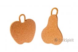 Cork Trivet with Rope / Hot Pot Stands / Tablemats - Pear