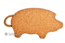 Cork Trivet with Rope / Hot Pot Stands / Tablemats - Pig