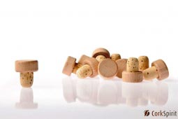 Wood Top Flanged Natural Corks for Wine & Homebrew